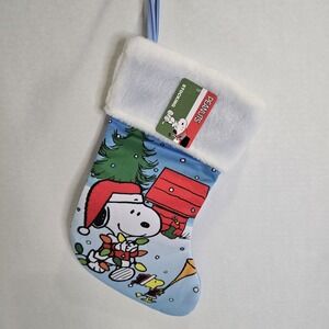 Peanuts Snoopy Woodstock Christmas Stocking New